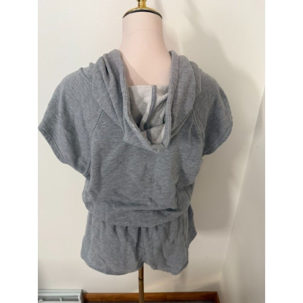 Spiritual Gangster Peyton Hoodie Romper M Heather Gray Terry Athleisure - Picture 5 of 9